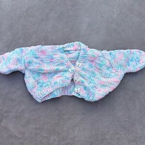 Newborn baby girl sweater